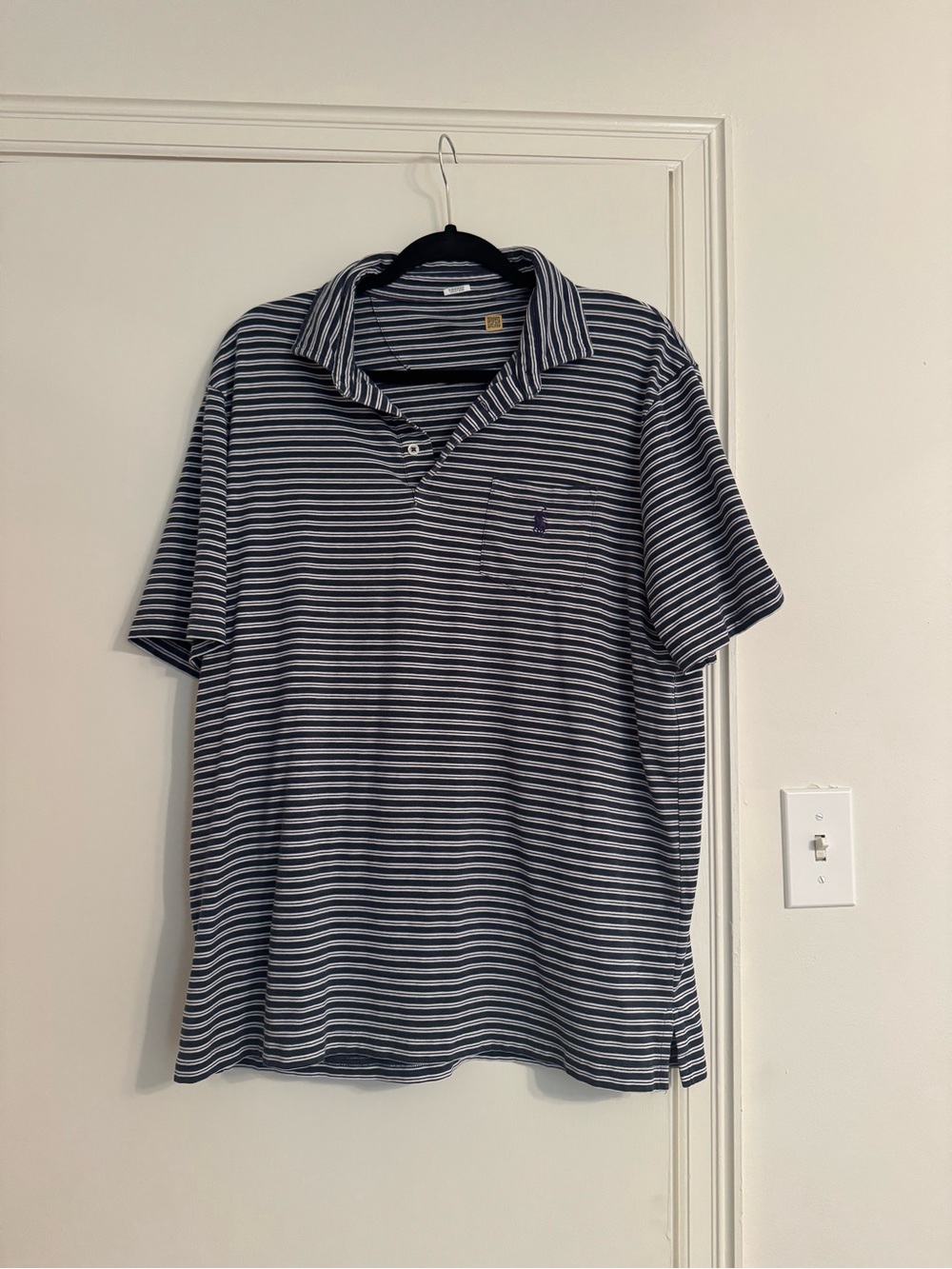 Polo by Ralph Lauren Navy and White Striped Polo
